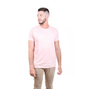 Tommy Jeans pánské světle růžové melírované tričko Modern